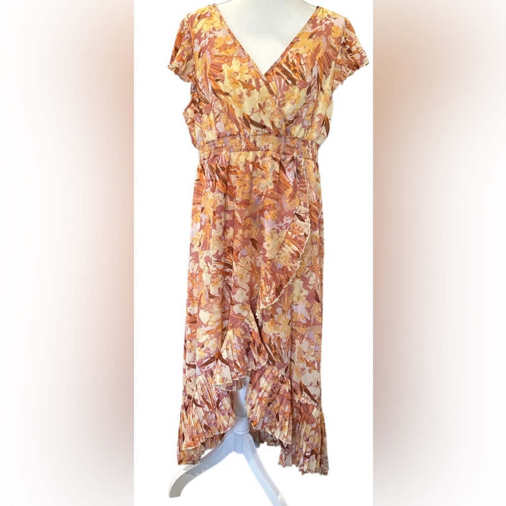 Floral maxi Dress with Ruffles